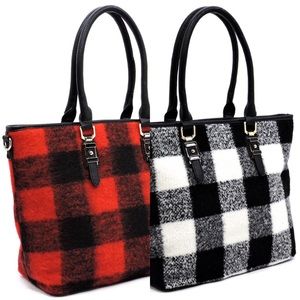 TRULY FAB! NEW HURRY SALE PLAID FLANNEL TOTE